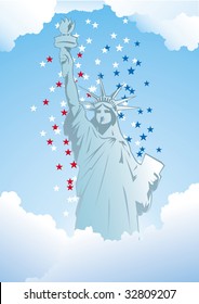 Vector liberty statue