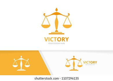 Vector libra logo combination. Scales symbol or icon. Unique law logotype design template.