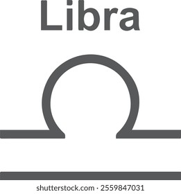 vector libra zodiac sign, astrology symbols symbol drawings