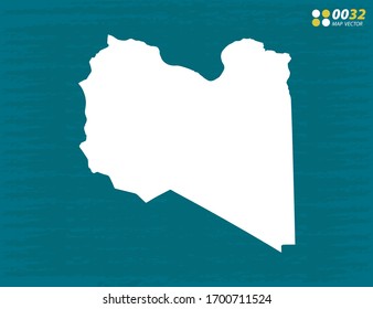 Vector of Libya map on dark background.