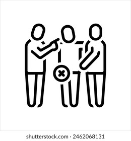 Vector lie icon for dont interrupt