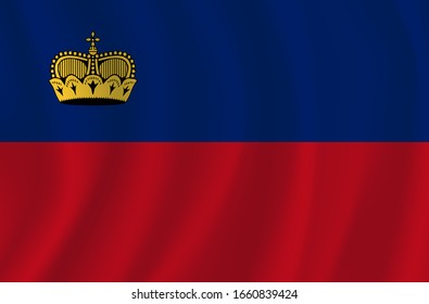 Vector Liechtenstein flag, Liechtenstein flag illustration, Liechtenstein flag picture, Liechtenstein flag image