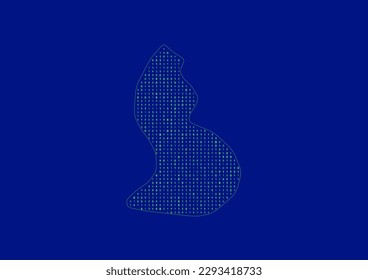 Vector Liechtenstein map for technology or innovation or it concepts. Minimalist country border filled with 1s and 0s. File is suitable for digital editing and prints of all sizes.