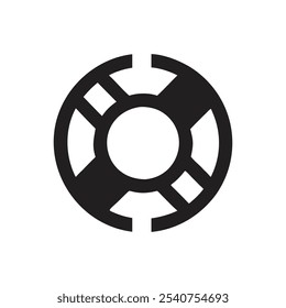Vector Life Preserver Icon sobre fondo blanco