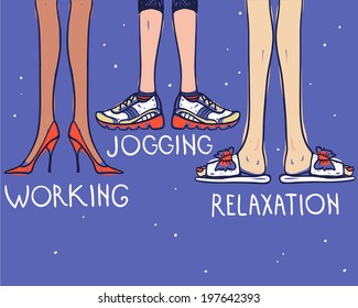 vector life style illustration.