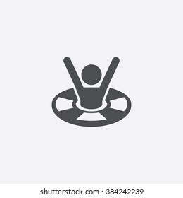 Vector Lifebuoy help Icon