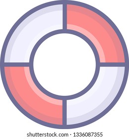 Vector lifebuoy illustration design element
