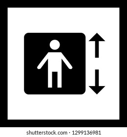 Vector Lift Icon Stock Vector (Royalty Free) 1299136981 | Shutterstock