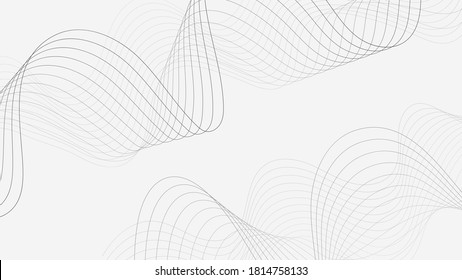 Vector light background with wave effects. Suitable for posters, slide presentations on the medicine topic. Neuroscience, physics and other future science technologies and for IT companies. 
