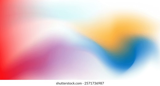 Vector light banner Bright gradient backdrop. Abstract blurred dynamic background