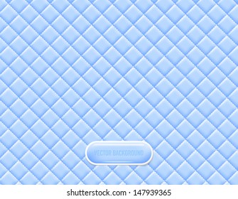 Vector Light Blue Vinyl Upholstery Padded Glossy Background