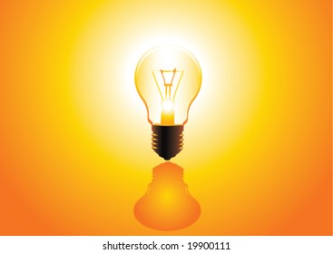 vector light bulb