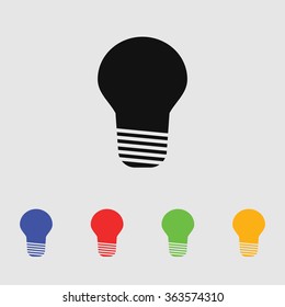 Vector light bulb
