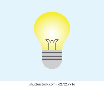 vector of light bulb