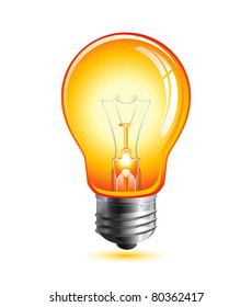 vector  light bulb