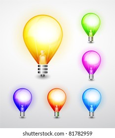 Vector light bulb