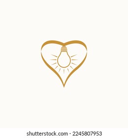 bombilla vectorial y fondo blanco cardíaco.