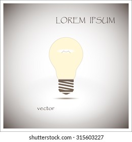 Vector Light Bulb Icon