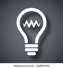 Vector light bulb icon