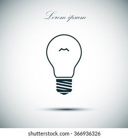 Vector Light Bulb Icon