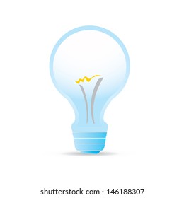 vector Light bulb icon. new idea concept