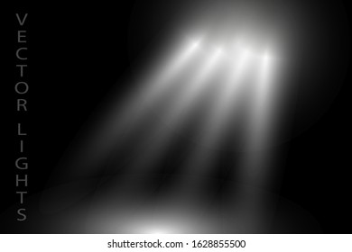 Vector light bulb, special effect beam, shadow flare.