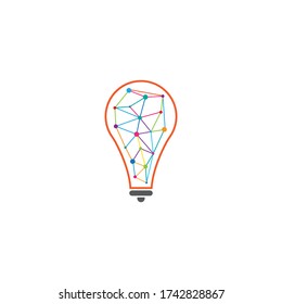 Vector Glühlampe Symbol Logo Vorlage Vektordesign