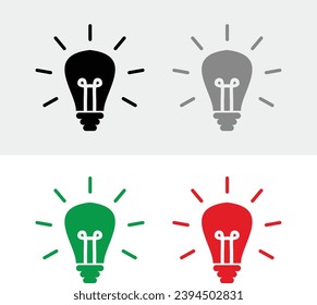 vector light bulbs, lights background