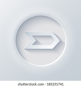 Vector light circle icon. Eps 10 illustration