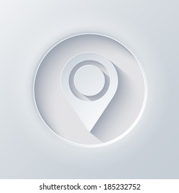 Vector light circle icon. Eps 10 illustration