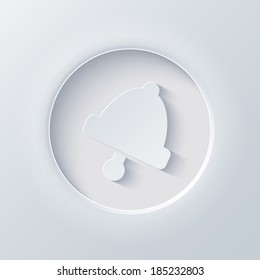 Vector light circle icon. Eps 10 illustration