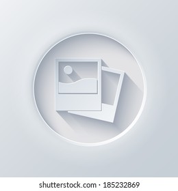 Vector light circle icon. Eps 10 illustration