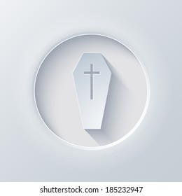 Vector light circle icon. Eps 10 illustration