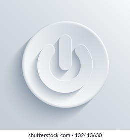 Vector light circle icon. Eps10