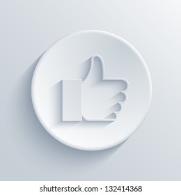 Vector light circle icon. Eps10