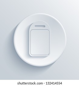 Vector light circle icon. Eps10