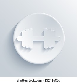 Vector light circle icon. Eps10