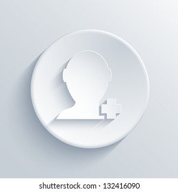 Vector light circle icon. Eps10