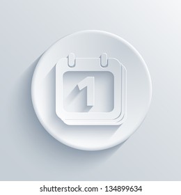 Vector light circle icon. Eps10