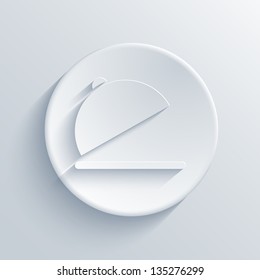 Vector light circle icon. Eps10