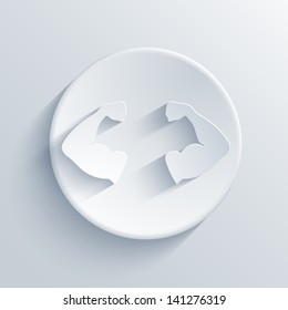 Vector light circle icon. Eps10