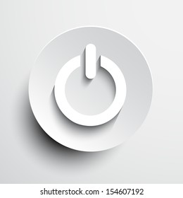 Vector light circle icon. Eps10 