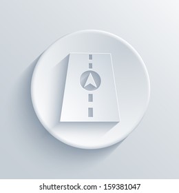 Vector light circle icon. Eps10