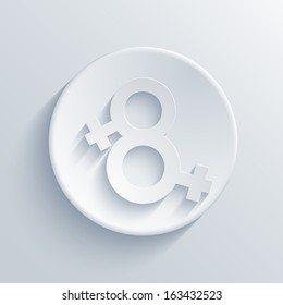 Vector light circle icon. Eps10