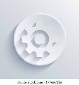 Vector light circle icon. Eps10