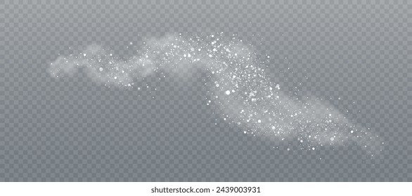 Vector light effect with bokeh and sparkles on a transparent background. An elegant combination of blurry points of light and shimmering particles creates an atmosphere of magic and celebration.	
