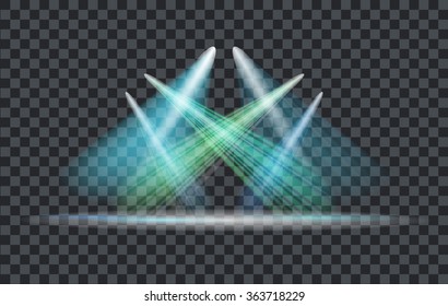 Vector Light Effect Spotlight With Transparent Background