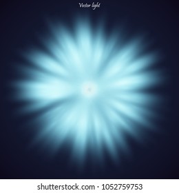 Vector light explosion.