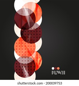 Vector light geometric compositions isolated on black