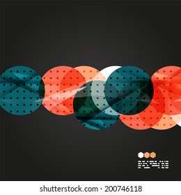 Vector light geometric compositions isolated on black